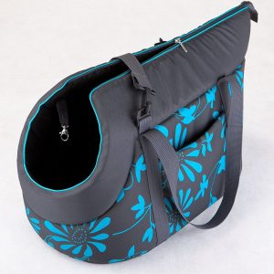 HOBBYDOG HOBBYDOG R3 TORBA GRAFIT W NIEBIESKIE KWIATY - 1 zdjęcie