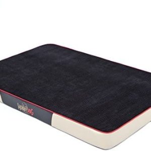 Hobbydog xlmpr bsb4 psy materac dla psa łóżko dla psa sofa dla psa kosz z czarnym kordu ze sztucznej skóry, XL, 120 x 80 x 8 cm, Beige 5902052046829 - 1 zdjęcie