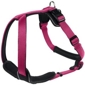 Hunter szelki harness neopren w malinowo-czarnym odcieniu 45-57 cm, 15 mm - 1 zdjęcie