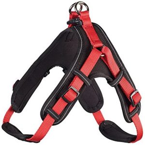 Hunter Uprząż dla psa Neopren Vario Quick, nylon/neopren, l, czerwony/czarny - 1 zdjęcie