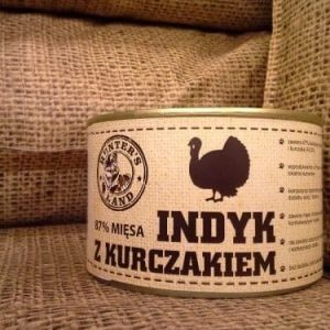 Hunter''s land HUNTER''S LAND 87% mięsa INDYK z KURCZAKIEM 410g 5902581901538 - 1 zdjęcie