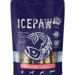 Icepaw ICEPAW Lachsrouladen  roladki do żucia dla psów ( 3 szt. ok. 200g) 4260321915902 - 1 zdjęcie