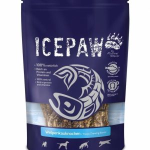 ICEPAW ICEPAW Welpenkauknochen gryzaki ze skór dla szczeniąt i dorosłych psów 4 szt. - 1 zdjęcie