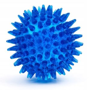 Jk Dog miękka piłka z kolcami 8cm blue - 1 zdjęcie