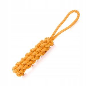Jk Dog Sznur bawełniany 40cm żółty - 1 zdjęcie