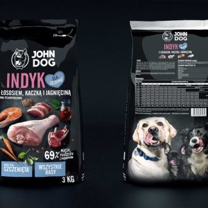 John Dog Indyk z łososiem, kaczką i jagnięciną 3 kg - 1 zdjęcie