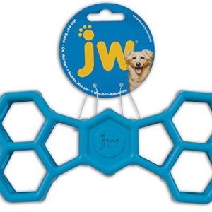 JW Pet hol-EE Bone Shaped Treat Toy chewable Training Aid Assorted Color Large - 1 zdjęcie