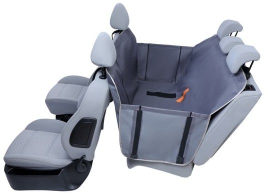 Kardiff Kardiff Anti Slip mata samochodowa na tylne fotele z zamkiem i bokami S popielata - 1 zdjęcie