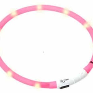 Karlie flamingo Obroża świecąca z ładowarką, czerwona, 20-70 cm - 1 zdjęcie