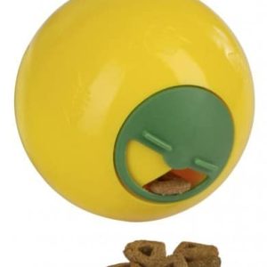 Kerbl Zabawka Snack Ball, 7,5 cm, żółta [81642] - 1 zdjęcie