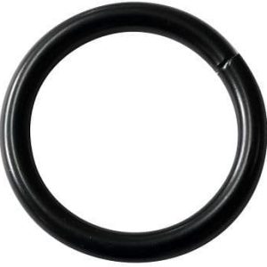 Kółko metalowe drut 6mm fi38 Czarny mat - 1 zdjęcie