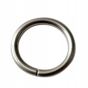 Kółko metalowe drut 6mm fi38 Nikiel mat - 1 zdjęcie