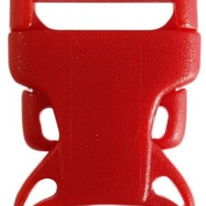 Klamra 20mm Zatrzask plastik Czerwony 2szt - 1 zdjęcie