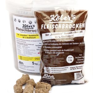 Koebers Przysmak dla psa KOEBERS Fleischbrocken, 1 kg - 1 zdjęcie