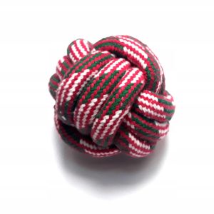 Kolorowa Piłka Sznurowa Mocna Dla Psa Aport 7 cm - 1 zdjęcie