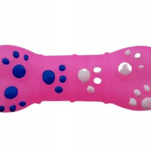 Kostka dla psa gumowa zabawka piszcząca 14cm - 1 zdjęcie