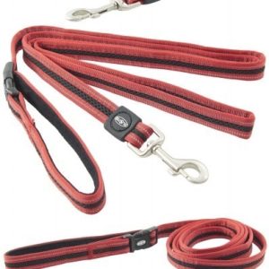 Kruuse BUSTER REFLECTIVE MESH Smycz Czerwona S/M 180cm 287118 - 1 zdjęcie