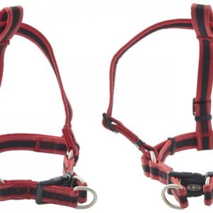 Kruuse BUSTER REFLECTIVE MESH STEP-IN Szelki Czerwone Roz.L 287122 - 1 zdjęcie