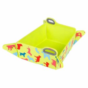 L'chic Chop2Bowl green with dogs miska / deska - 1 zdjęcie