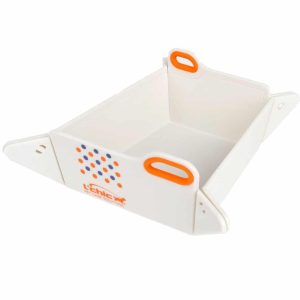 L'chic Chop2Bowl white with dots miska / deska - 1 zdjęcie