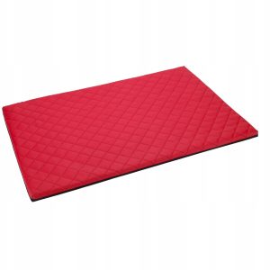 Legowisko dla psa Naleśnik 100x70 cm czerwona mata - 1 zdjęcie