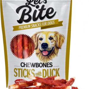 Let's Bite Let's Bite Chewbones Sticks with Duck 80g - 1 zdjęcie