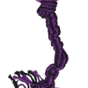 Love Story Sznur z piłką dla psa 18,5 cm fioletowo-czarny 6ANI711 - 1 zdjęcie