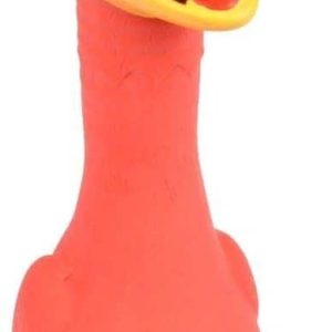 Love Story Zabawka dla psa DINOZAUR piszcząca 19 cm czerwona 6ANI737 - 1 zdjęcie
