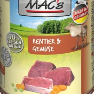 Mac's Mac's Dog Adult Mokra karma z reniferem i warzywami 400g - 1 zdjęcie