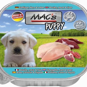 Macs Puppy Kurczak z sercami i wątróbką Mokra Karma dla szczeniaka op 150g - 1 zdjęcie
