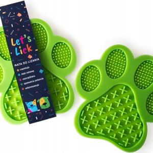 Mata do lizania Let's Lick Paw Zielona - 1 zdjęcie