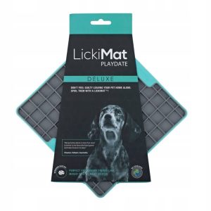 Mata LickiMat Playdate Deluxe czerwony - 1 zdjęcie