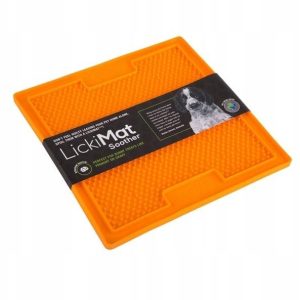 Mata LickiMat Soother dla psów 20x20 Orange - 1 zdjęcie