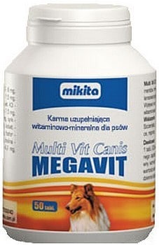 Mikita Megavit Multi-Vit Canis - Witaminy, Minerały I Aminokwasy Dla Psów 400 Tabl. - 1 zdjęcie
