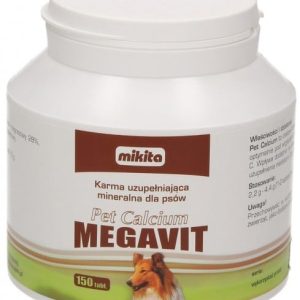 Mikita Megavit Pet Calcium Na Stawy I Kości Dla Psów 150Tabl. - 1 zdjęcie