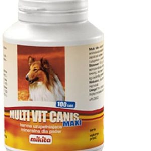 Mikita Multi Vit Canis Maxi karma uzupełniająca witaminowo-mineralno-aminokwasowa dla psów 100tab - 1 zdjęcie