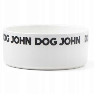 Miska ceramiczna dla psa biała 18 cm John Dog - 1 zdjęcie