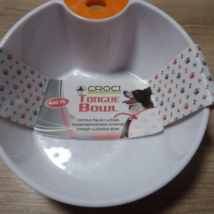 Miska czyszcząca język psa 400ml Pomarańczowa - 1 zdjęcie