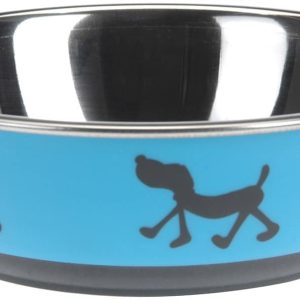 Miska dla psa Doggie treat niebieski, śr. 17,5 cm - 1 zdjęcie