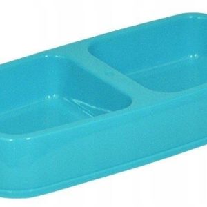Miska Dla Psa Kota Podwójna Plastikowa 2 X 0,25L - 1 zdjęcie