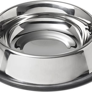 Miska Metalowa Dla Psa Kota Zwierząt Na Gumie - 1 zdjęcie