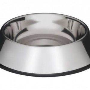 Miska metalowa dla psa na gumie 0,9 l VM-2500 3958-2858A - 1 zdjęcie
