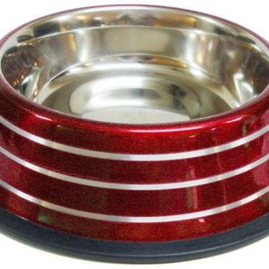 Miska Metalowa na gumie dla psa i kota 0,7 L 51 - 1 zdjęcie