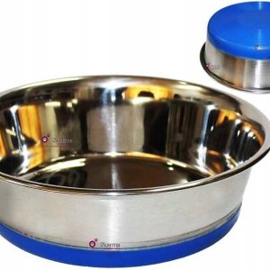 Miska metalowa z silikonową podstawą 0,22L 12cm - 1 zdjęcie
