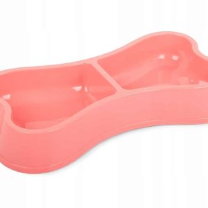 Miska Plastikowa Dla Psa Kota Podwójna 0,25L - 1 zdjęcie