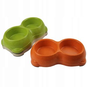 Miska podwójna dla psa antypoślizgowa poj. 2x270ml - 1 zdjęcie