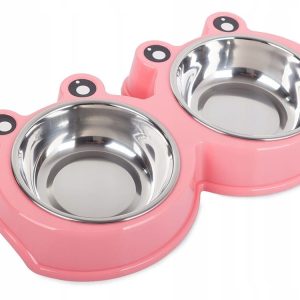 Miska Podwójna Dla Psa Kota Metalowa 300ml x 2 - 1 zdjęcie