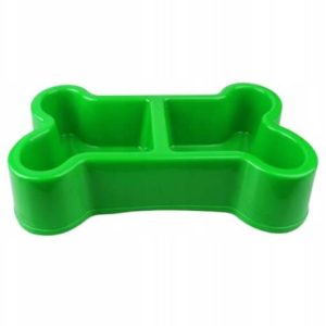 Miska podwójna plastikowa kość 2x 0,5l - 1 zdjęcie