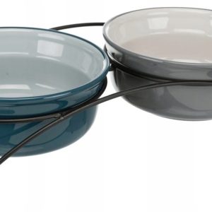 Miski ceramiczne na stojaku psa kota Trixie 0,6 L - 1 zdjęcie