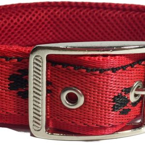 Mocna Obroża Łapki Z Podszyciem 35-45CM Klamra Met - 1 zdjęcie